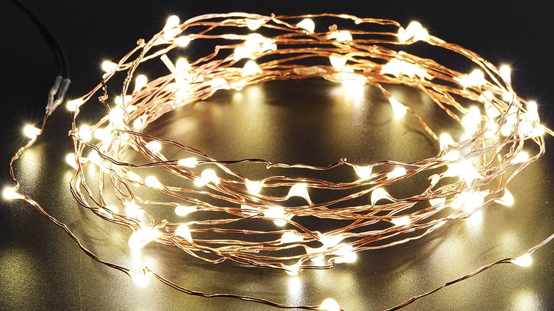 Oak Leaf Solar String Lights, $9 with code MKBHZCJX